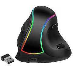 Universal Souris sans fil verticales souris rechargeables ergonomiques