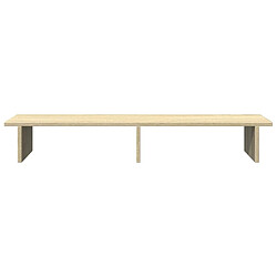 Avis vidaXL Support de moniteur chêne sonoma 100x27x15 cm bois d'ingénierie