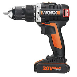 Worx WX373-Perceuse à percussion-20 V 2,0Ah-2 batteries Li-Ion