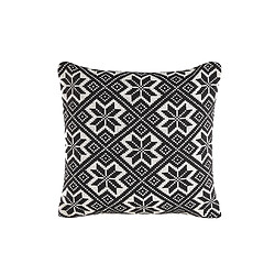 Acheter Beliani Lot de 2 coussins BESKOZ Bouclé 45 x 45 cm Géométrique Noir