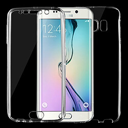 Wewoo Coque Transparent pour Samsung Galaxy S6 Edge / G925 0,75 mm double face ultra-mince TPU étui de protection