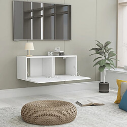 Acheter Maison Chic Meuble TV scandinave - Banc TV pour salon Blanc 80x30x30 cm Bois d'ingénierie -MN46311