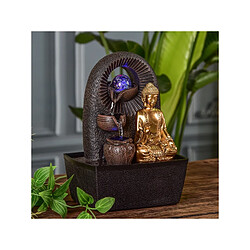 Ac-Deco Fontaine Bouddha Bhava - L 15 x l 20 x H 25 cm - LED