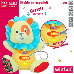 Peluche sonore Winfun Lion 15 x 15 x 9 cm (6 Unités)