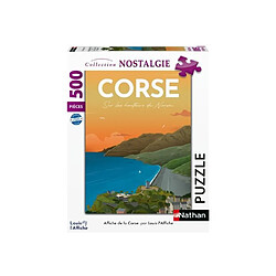 Nathan-Puzzle 500 pieces-Affiche de la Corse/Louis l'Affiche-Adultes et enfants des 10 ans-Puzzle de qualité supérieure-12000985