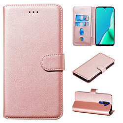 Wewoo Housse Coque Pour OPPO A9 2020 / A5 2020 / A11x Classic Calf Texture Horizontal Flip PU en cuiravec support et fentes cartes et portefeuille or rose