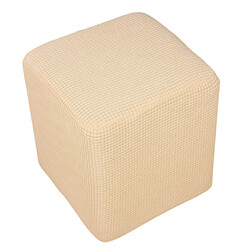 Housse De Repose-pieds Housse De Repose-pieds Rectangulaire Ottoman Extensible Beige