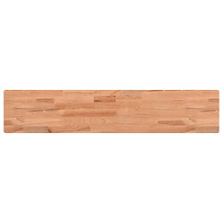 vidaXL Étagère murale 100x20x1,5 cm bois massif de hêtre