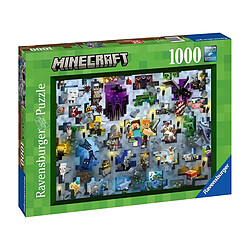 Ravensburger Puzzle Jeux Vidéos 1000 pièces Défi Minecraft avec Technologie Soft Click Multicolore