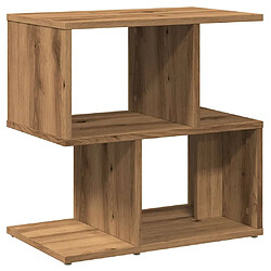 vidaXL Table de chevet chêne artisanal 50x30x51,5 cm bois d'ingénierie