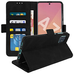 Avizar Housse Samsung Galaxy A71 Étui Folio Porte-cartes Fonction Support Noir