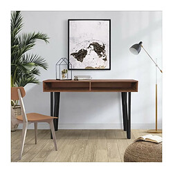 Bureau avec 2 niches de rangement - LOFTY