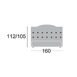 Inside 75 Lit coffre VOLANA couchage 140x200 cm Joint beige pas cher