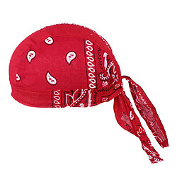 Acheter Durag Skull Cap Chute De Cheveux Foulard Musulman Bandana Turban Rouge