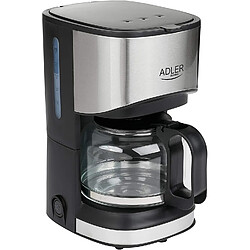 Adler cafetière électrique de 0,7L 550W gris noir