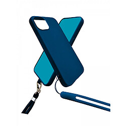 JAYM Coque silicone pour iPhone 15 Plus - Bleu