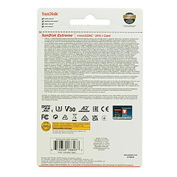 Avis Carte Mémoire Micro SDXC SanDisk Extreme 128Go A2 MicroSDXC R190/W90Mo/s Classe 10 U3 V30 version 2022