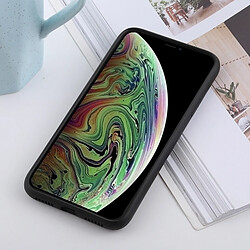 Wewoo Coque TPU antichoc en silicone liquide de couleur solide pour iPhone XS / X (noir)