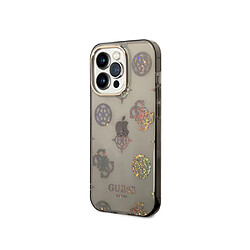 Guess Maroquinerie Guess Coque pour Apple iPhone 14 Pro TPU Peony Noir