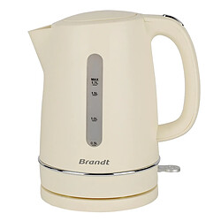 Bouilloire sans fil 1.7l 2200w crème - BO1702C - BRANDT