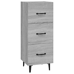 vidaXL Buffet Sonoma gris 34,5x34x90 cm Bois d'ingénierie