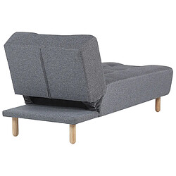 Beliani Chaise longue en tissu gris foncé ALSTEN pas cher