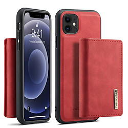 Dg.Ming Coque en TPU + PU hybride avec béquille rouge pour votre Apple iPhone 11 6.1 pouces