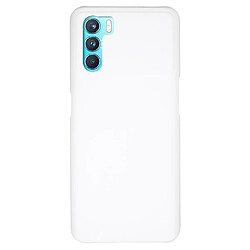 Coque en TPU + PU antichoc, caoutchouté, surface brillante, blanc pour votre Oppo K9 Pro