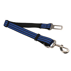 réglable pour animaux de compagnie chien chat siège de voiture ceinture sangle retenue de sécurité conduit bleu