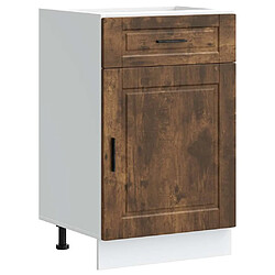 vidaXL Armoire de cuisine Porto chêne fumé bois d'ingénierie