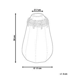 Avis Beliani Vase décoratif KAMPAR fait à la main Céramique 30 cm Blanc