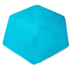 Avis peluche douce enfants tente tapis tapis coussin coussin chambre - hexagonal bleu