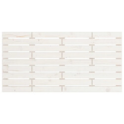 Acheter Maison Chic Tête de lit scandinave,Meuble de chambre murale Blanc 146x3x63 cm Bois massif de pin -MN47424