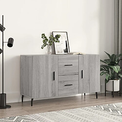 vidaXL Buffet sonoma gris 100x36x60 cm bois d'ingénierie