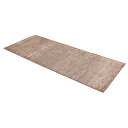 Vidal Tapis de couloir en laine 203x81 brun Darya