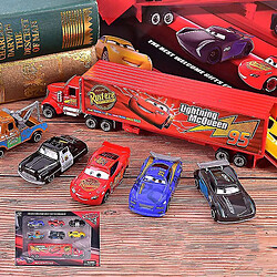 Universal 7pcs Lightning McQueen Jackson Storm Mack Truck Oncle Truck Diecast Metal Car Modèle