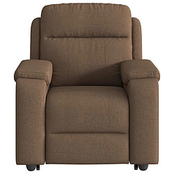 Avis vidaXL Fauteuil de massage inclinable Marron Tissu