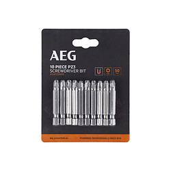 Embouts de vissage AEG - 50 mm - Acier - 10 pcs - PZ3