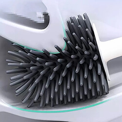 Avis Universal Brosse de toilette en silicone Porte-sol Suspension murale Toilette Accessoires de salle de bains Ensemble Ménager | Accessoires de salle de bains Ensemble