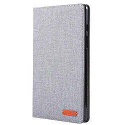 Wewoo Housse Coque Pour Galaxy Tab A8.0 T290 / T295 2019 Étui en cuir avec rabat horizontal PU porte-carte et fentes cartes Gris