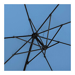 Acheter Helloshop26 Parasol déporté rond diamètre 300 cm inclinable et pivotant bleu 14_0007600