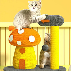 Universal Champignons maison chat ramper cadre sisal pelé sauter plate-forme chat gratter poste jouet