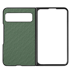 Avizar Coque pour Google Pixel Fold Style carbone Conception 2 parties Vert