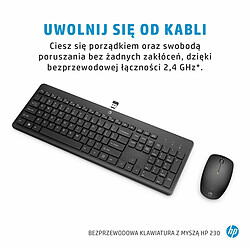 Avis clavier et souris HP 3L1F0AA Azerty Français Blanc Noir