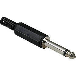 Jack 6.35 mm Fiche mâle droite BKL Electronic 1107001 Nombre de pôles: 2 mono noir 1 pc(s)