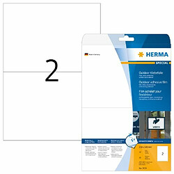 Acheter Elysees Paris Herma 9535 Étiquettes film adhésif outdoor 210 x 148 A4 LaserCopy 20 pièces Blanc