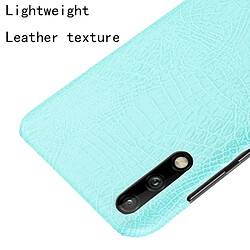 Acheter Wewoo Coque Rigide Pour Huawei Enjoy 10s Shockproof Crocodile Texture PC + PU Case Light Green