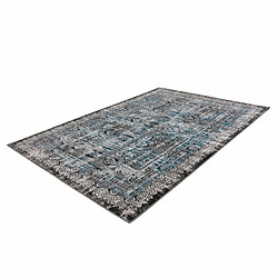 Acheter Paris Prix Tapis Imprimé Oriental à Poils Courts Ariya Bleu 80 x 150 cm