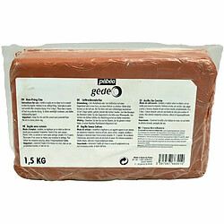 Pebeo Pain d'argile sans cuisson - Rouge - 1,5 kg