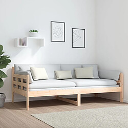 Acheter Maison Chic Lit de jour, Lit de repos pour Salon Chambre,Canapé-lit,Lit d'invité Bois massif de pin 90x190 cm -MN75994